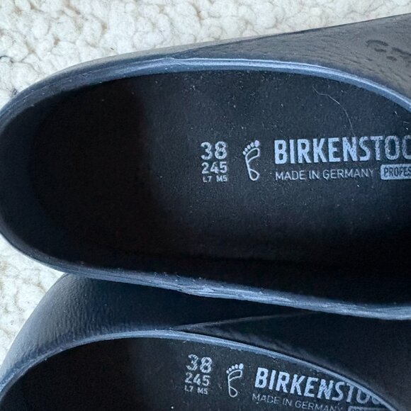 Birkenstock Profi-Birkis navy blue clogs gardening nursing restaurant size 38 - Picture 2 of 9
